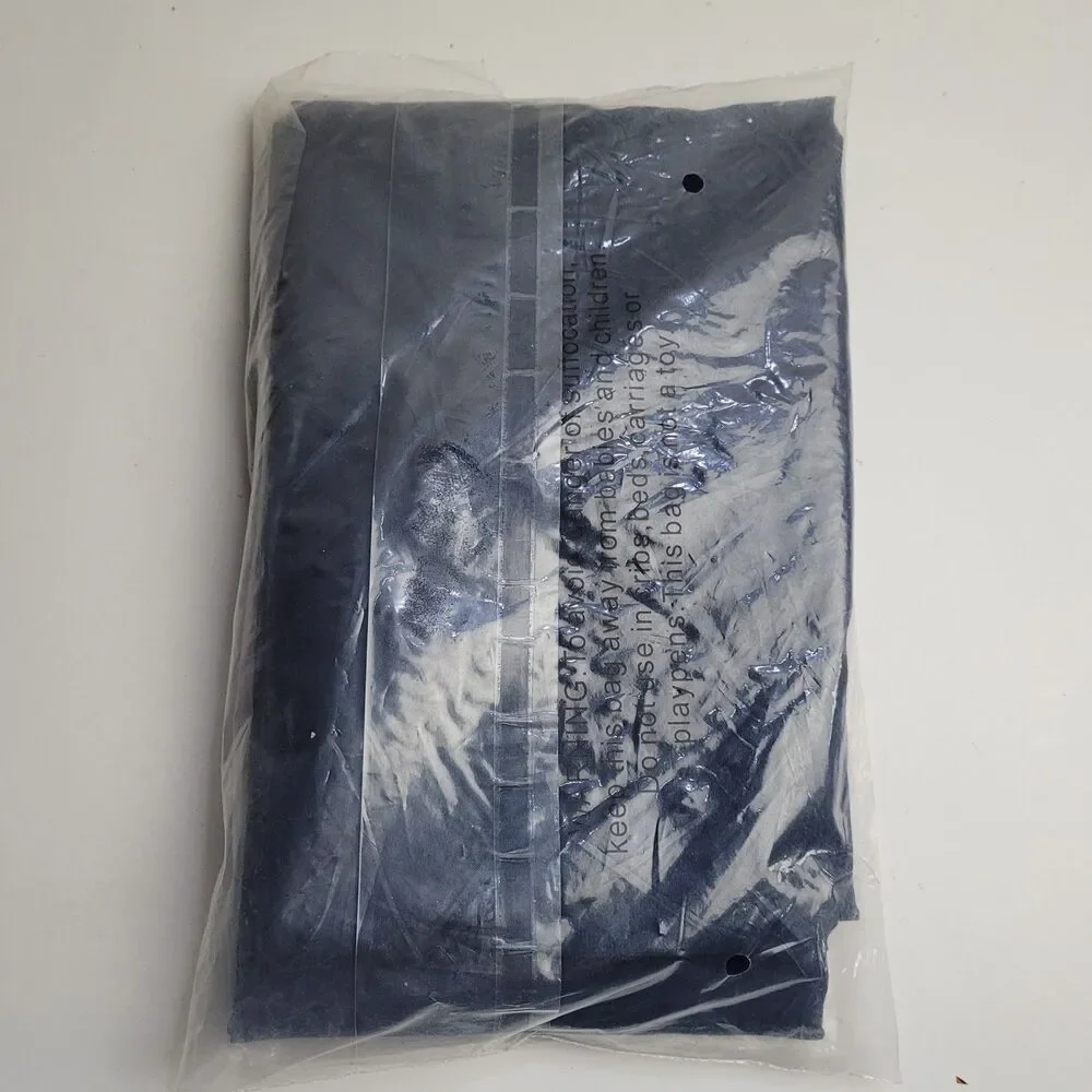 NEW 918 Emily Sheer Voile Curtain Panel in Navy Blue. '59x84' #BT2